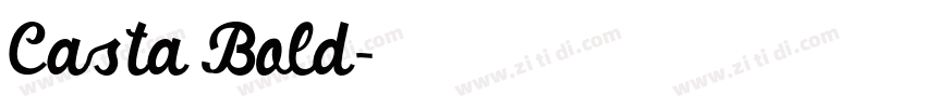 Casta Bold字体转换
